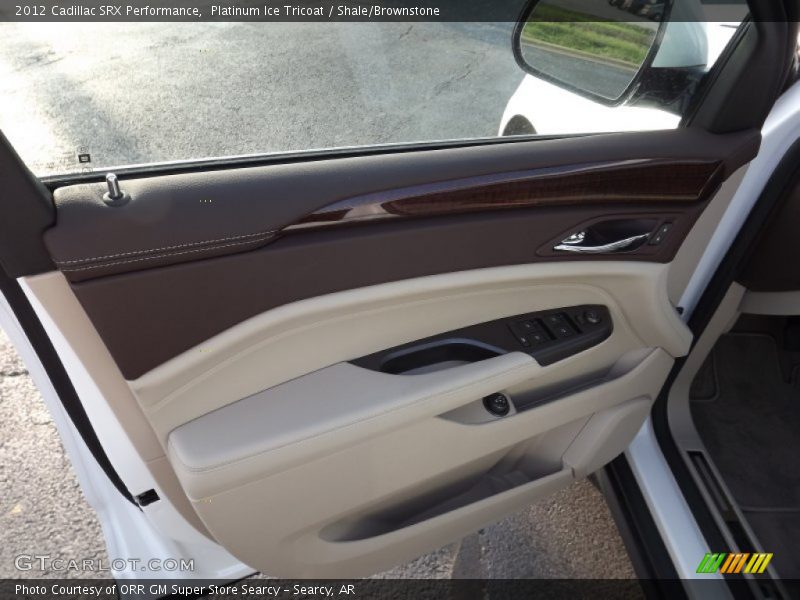 Platinum Ice Tricoat / Shale/Brownstone 2012 Cadillac SRX Performance