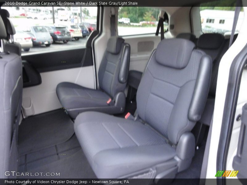 Stone White / Dark Slate Gray/Light Shale 2010 Dodge Grand Caravan SE