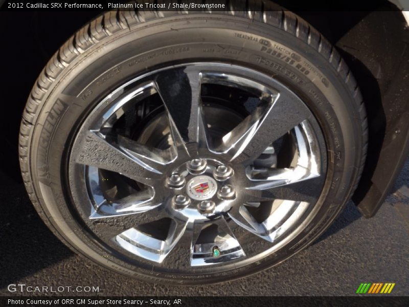 Platinum Ice Tricoat / Shale/Brownstone 2012 Cadillac SRX Performance