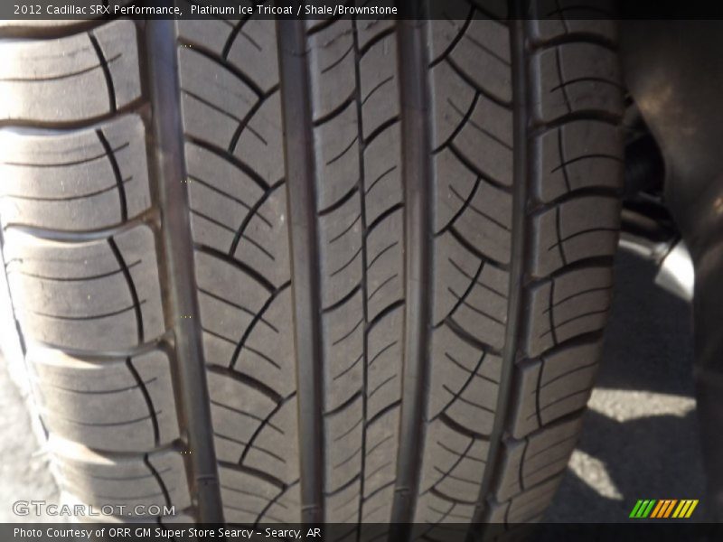 Platinum Ice Tricoat / Shale/Brownstone 2012 Cadillac SRX Performance