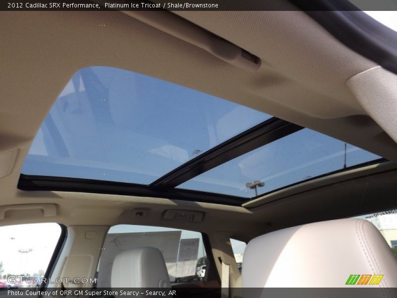 Platinum Ice Tricoat / Shale/Brownstone 2012 Cadillac SRX Performance