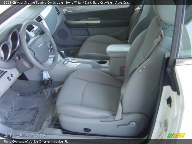 Stone White / Dark Slate Gray/Light Slate Gray 2008 Chrysler Sebring Touring Convertible
