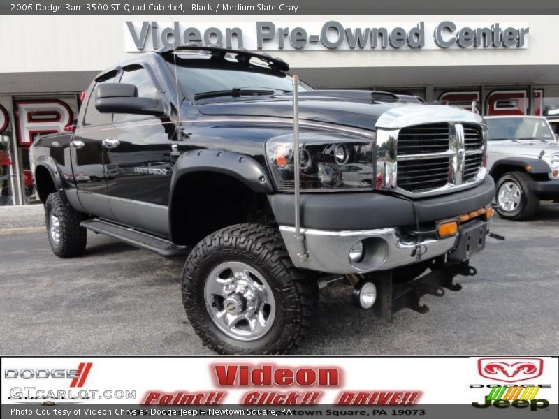 Black / Medium Slate Gray 2006 Dodge Ram 3500 ST Quad Cab 4x4