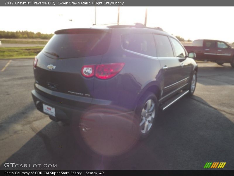 Cyber Gray Metallic / Light Gray/Ebony 2012 Chevrolet Traverse LTZ