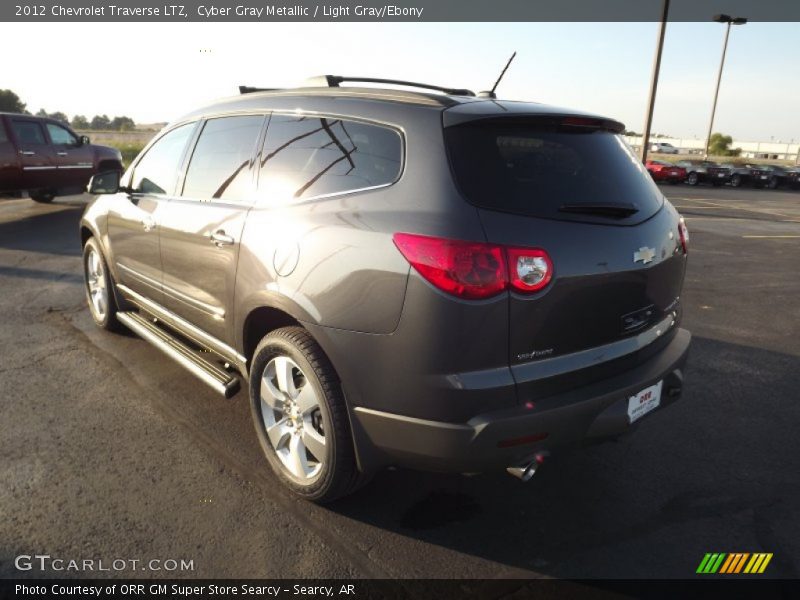 Cyber Gray Metallic / Light Gray/Ebony 2012 Chevrolet Traverse LTZ