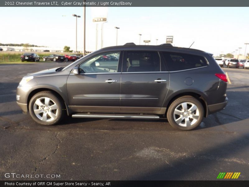 Cyber Gray Metallic / Light Gray/Ebony 2012 Chevrolet Traverse LTZ