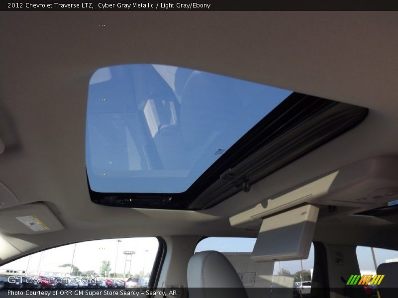 Cyber Gray Metallic / Light Gray/Ebony 2012 Chevrolet Traverse LTZ