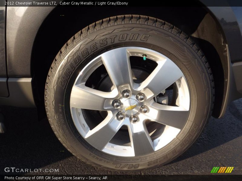 Cyber Gray Metallic / Light Gray/Ebony 2012 Chevrolet Traverse LTZ