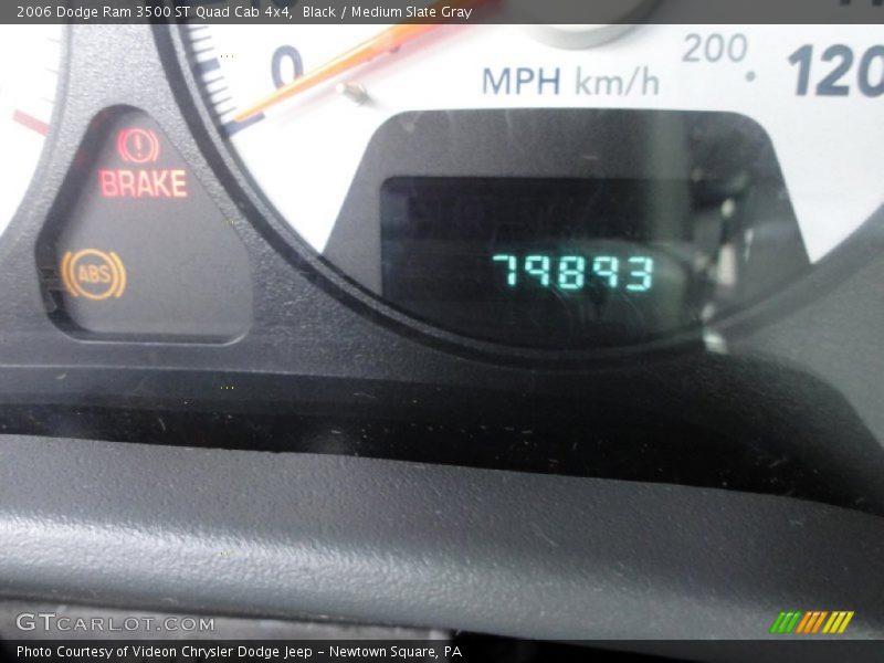 Black / Medium Slate Gray 2006 Dodge Ram 3500 ST Quad Cab 4x4