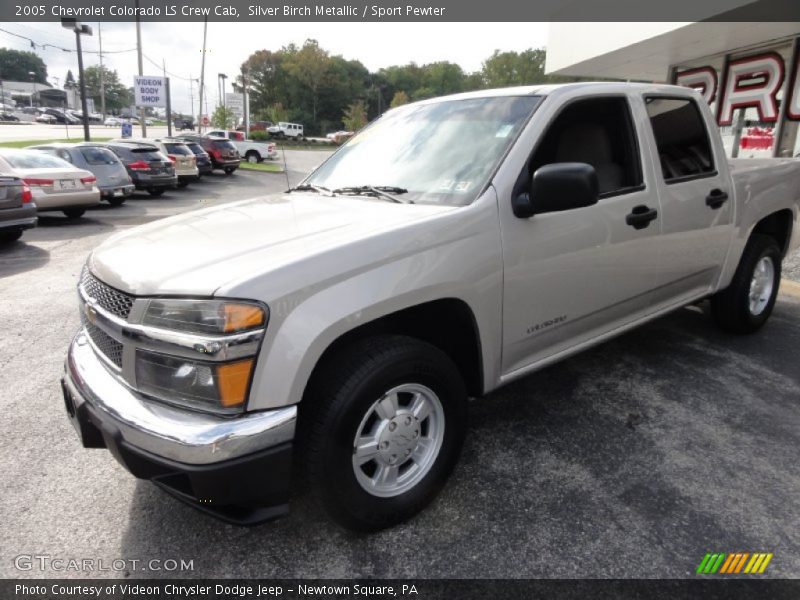 Silver Birch Metallic / Sport Pewter 2005 Chevrolet Colorado LS Crew Cab