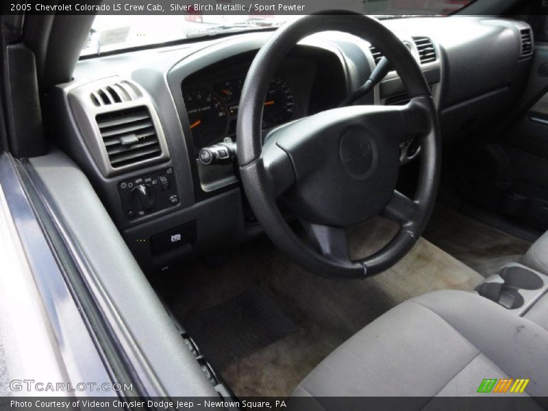 Silver Birch Metallic / Sport Pewter 2005 Chevrolet Colorado LS Crew Cab