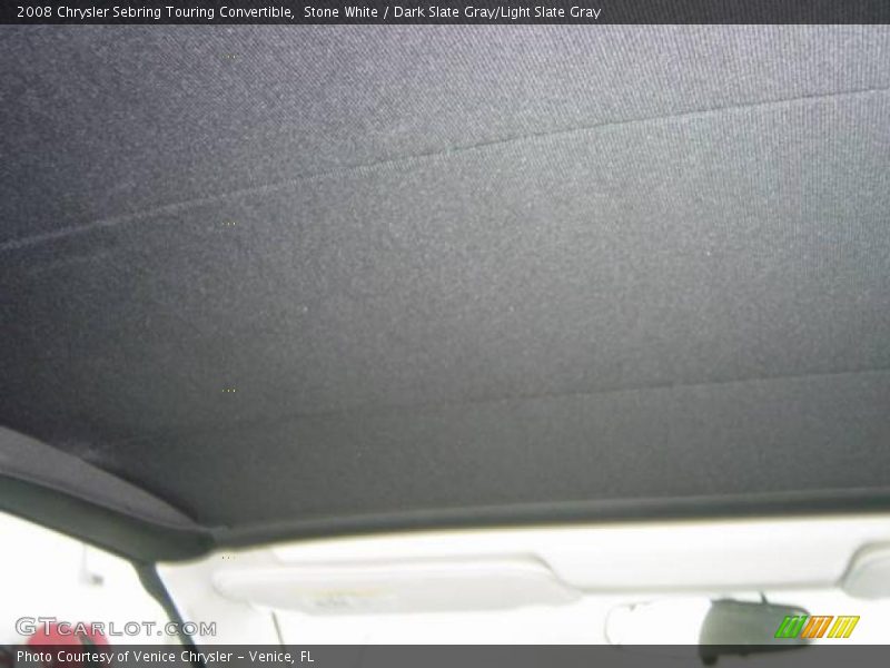 Stone White / Dark Slate Gray/Light Slate Gray 2008 Chrysler Sebring Touring Convertible