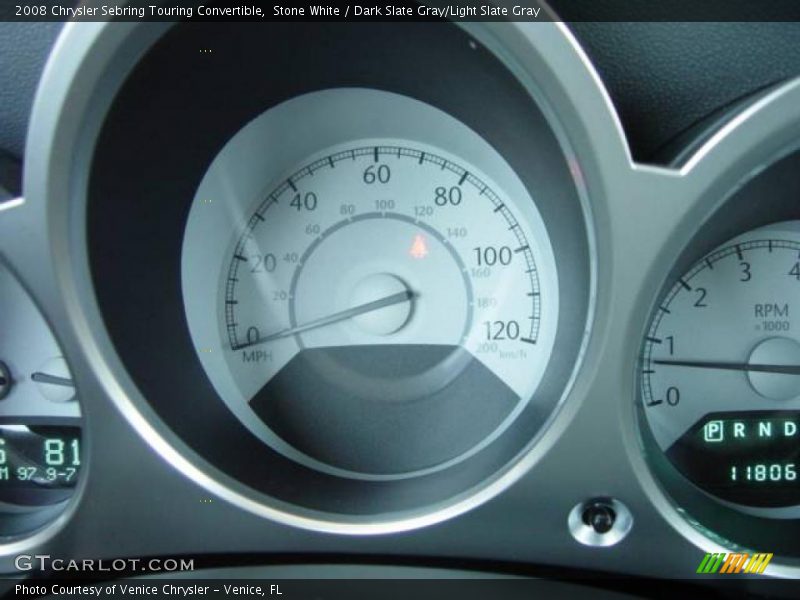 Stone White / Dark Slate Gray/Light Slate Gray 2008 Chrysler Sebring Touring Convertible