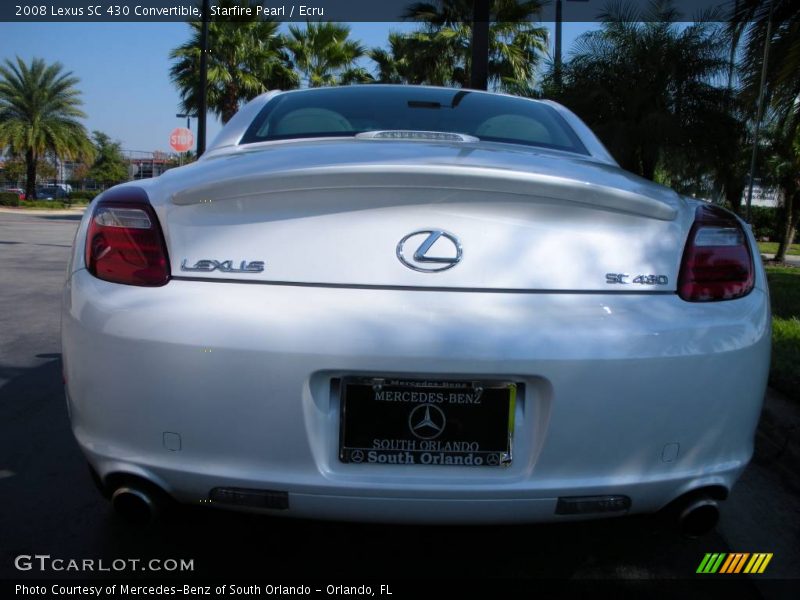 Starfire Pearl / Ecru 2008 Lexus SC 430 Convertible