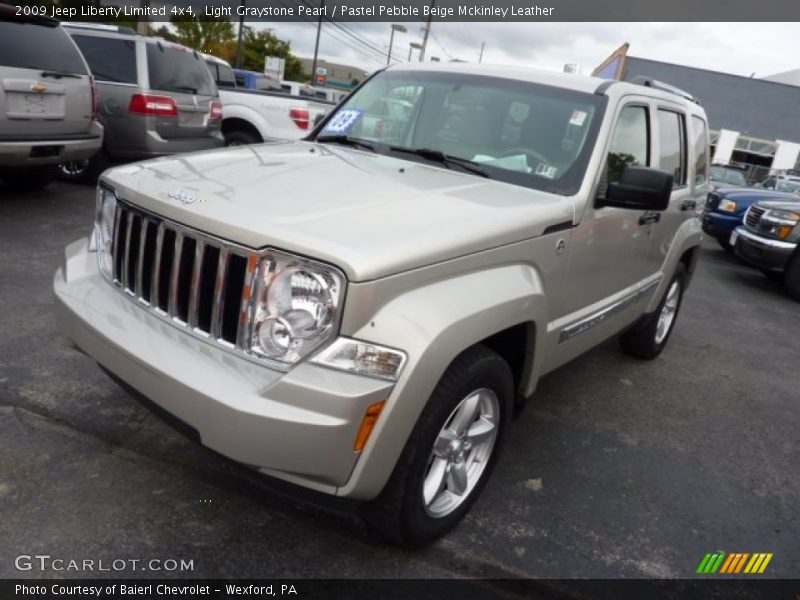 Light Graystone Pearl / Pastel Pebble Beige Mckinley Leather 2009 Jeep Liberty Limited 4x4