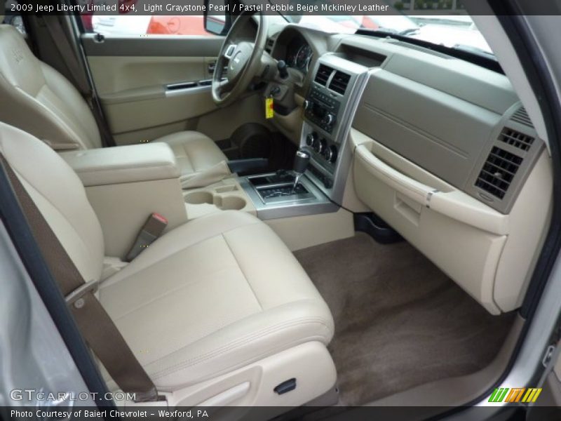 Light Graystone Pearl / Pastel Pebble Beige Mckinley Leather 2009 Jeep Liberty Limited 4x4
