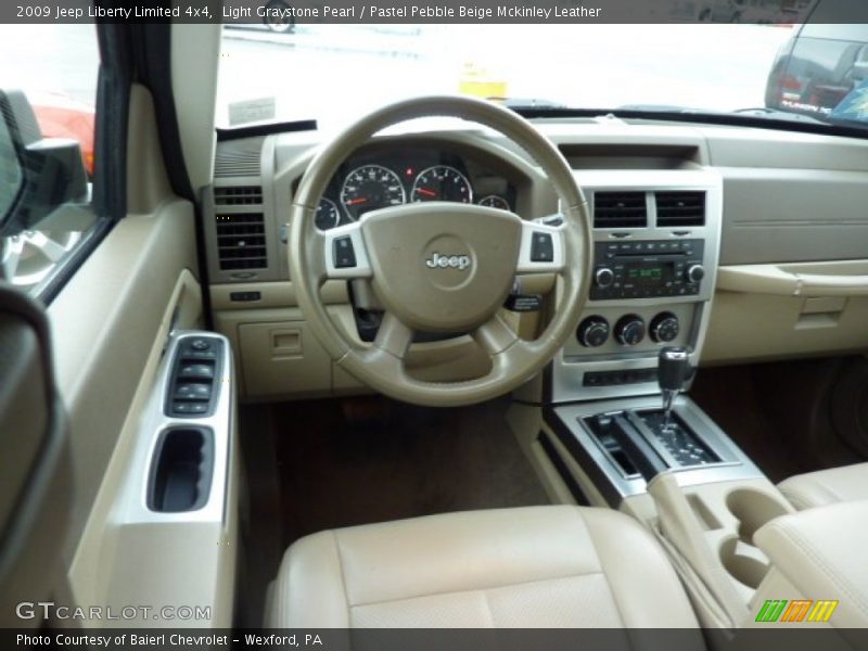 Light Graystone Pearl / Pastel Pebble Beige Mckinley Leather 2009 Jeep Liberty Limited 4x4