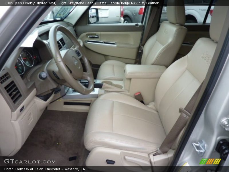 Light Graystone Pearl / Pastel Pebble Beige Mckinley Leather 2009 Jeep Liberty Limited 4x4
