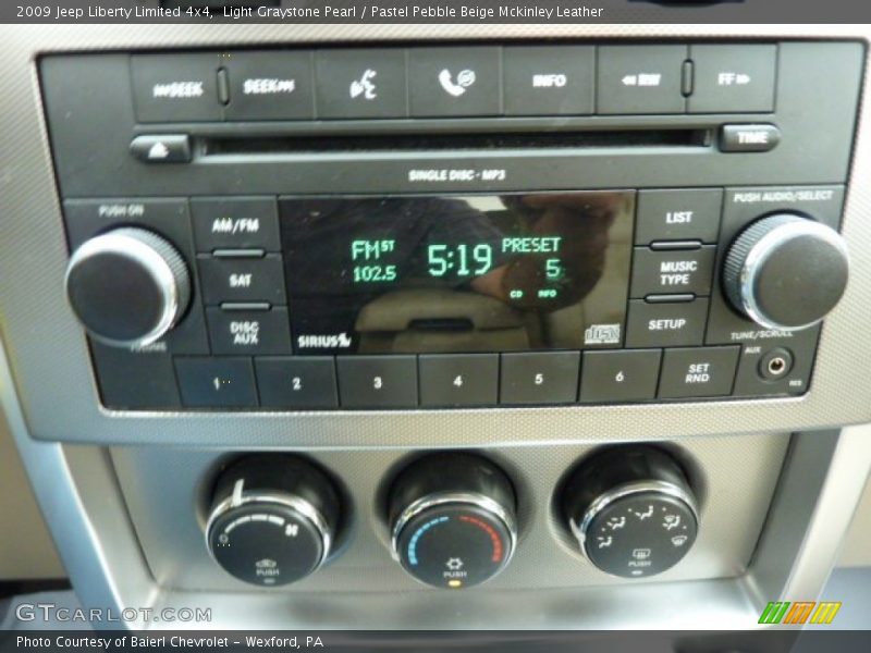 Light Graystone Pearl / Pastel Pebble Beige Mckinley Leather 2009 Jeep Liberty Limited 4x4