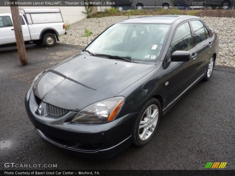 Thunder Gray Metallic / Black 2004 Mitsubishi Lancer RALLIART