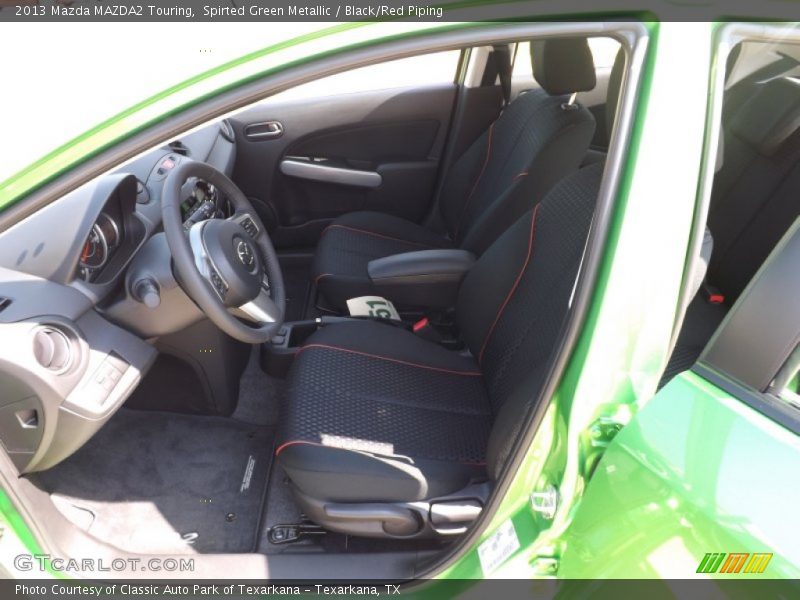 Spirted Green Metallic / Black/Red Piping 2013 Mazda MAZDA2 Touring