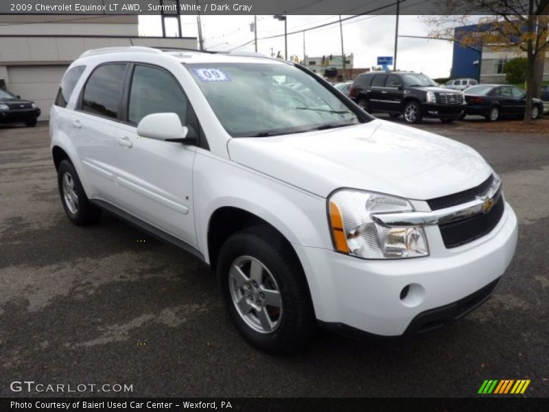 Summit White / Dark Gray 2009 Chevrolet Equinox LT AWD