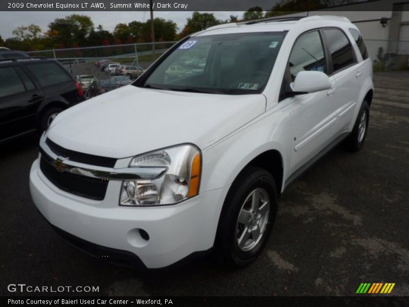 Summit White / Dark Gray 2009 Chevrolet Equinox LT AWD