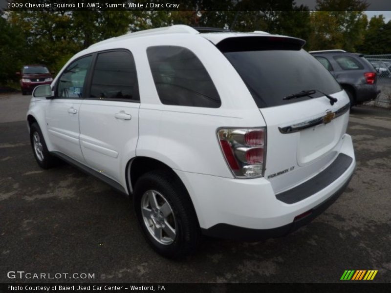 Summit White / Dark Gray 2009 Chevrolet Equinox LT AWD