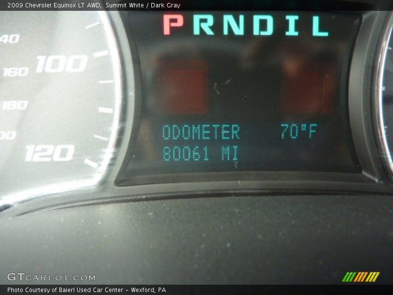 Summit White / Dark Gray 2009 Chevrolet Equinox LT AWD