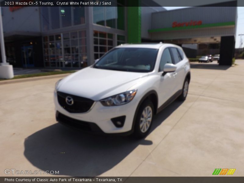 Crystal White Pearl Mica / Sand 2013 Mazda CX-5 Touring