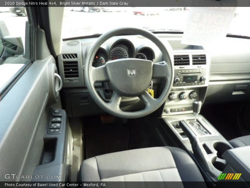Bright Silver Metallic / Dark Slate Gray 2010 Dodge Nitro Heat 4x4