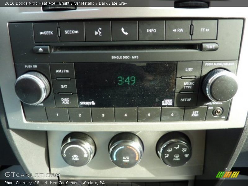 Bright Silver Metallic / Dark Slate Gray 2010 Dodge Nitro Heat 4x4