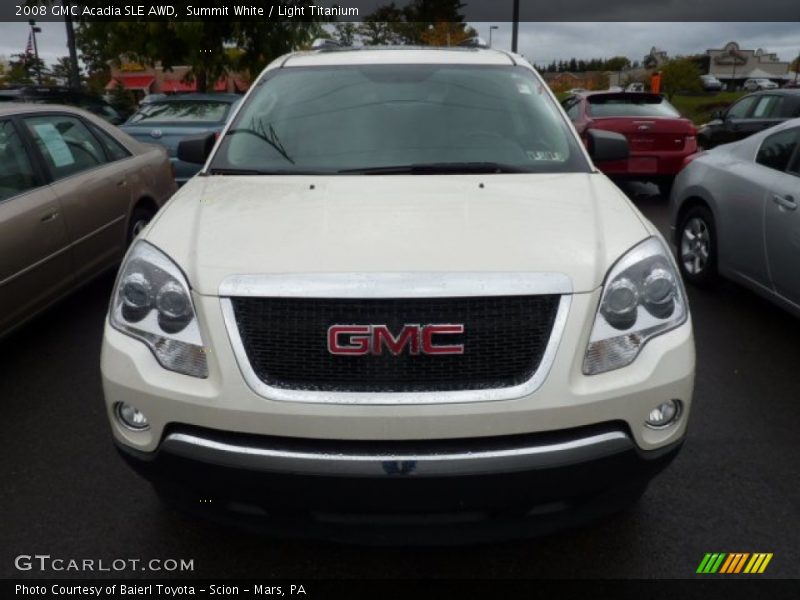 Summit White / Light Titanium 2008 GMC Acadia SLE AWD
