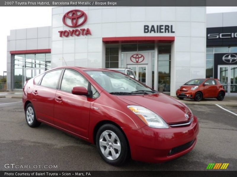 Barcelona Red Metallic / Bisque Beige 2007 Toyota Prius Hybrid