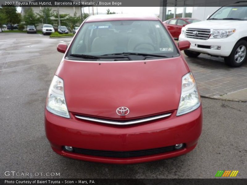 Barcelona Red Metallic / Bisque Beige 2007 Toyota Prius Hybrid