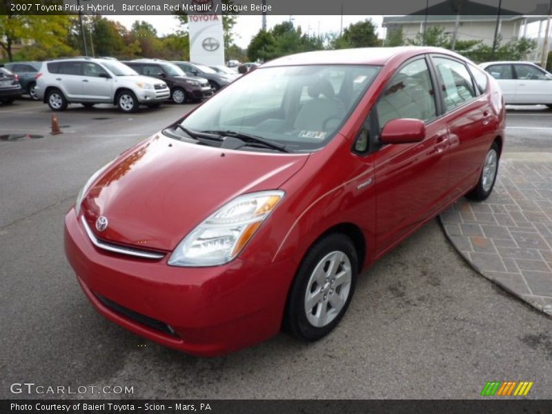Barcelona Red Metallic / Bisque Beige 2007 Toyota Prius Hybrid