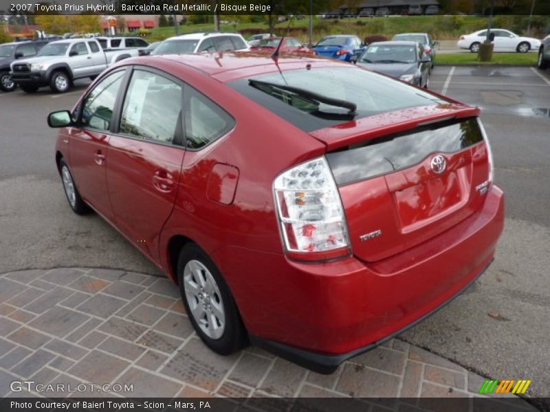 Barcelona Red Metallic / Bisque Beige 2007 Toyota Prius Hybrid
