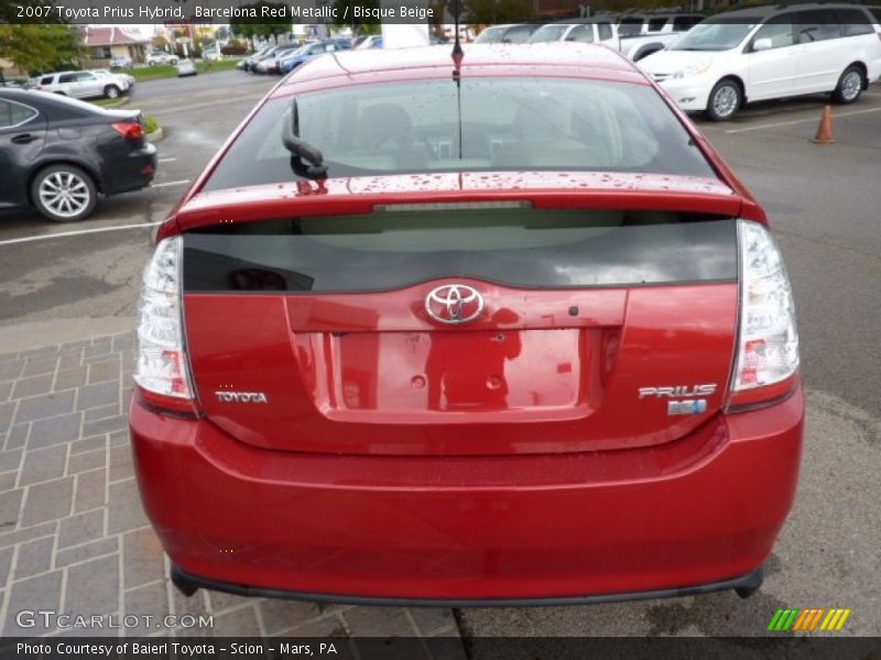 Barcelona Red Metallic / Bisque Beige 2007 Toyota Prius Hybrid