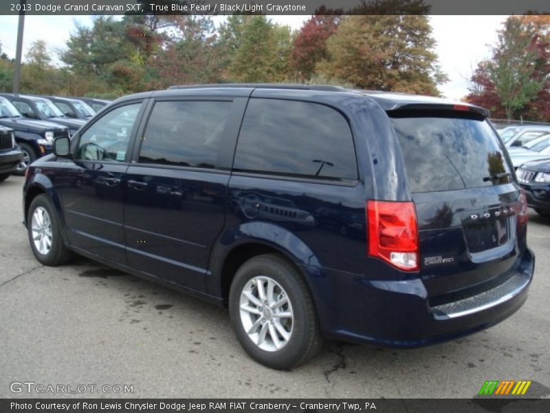 True Blue Pearl / Black/Light Graystone 2013 Dodge Grand Caravan SXT