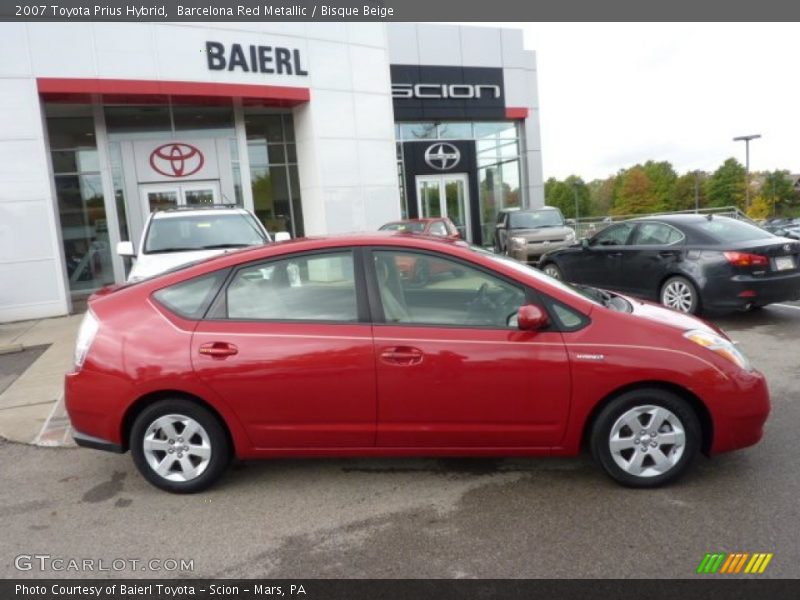 Barcelona Red Metallic / Bisque Beige 2007 Toyota Prius Hybrid