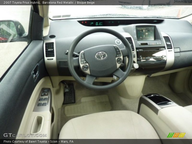 Barcelona Red Metallic / Bisque Beige 2007 Toyota Prius Hybrid