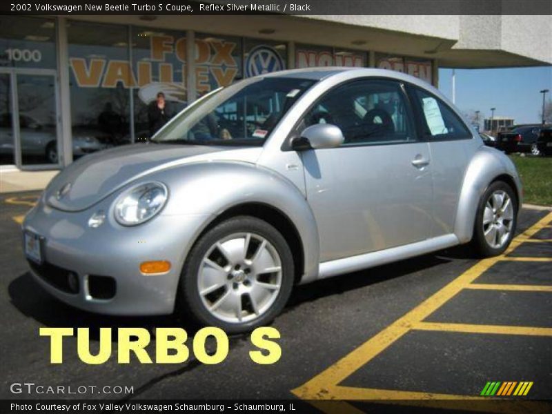 Reflex Silver Metallic / Black 2002 Volkswagen New Beetle Turbo S Coupe