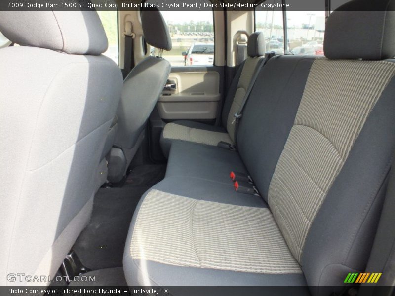 Brilliant Black Crystal Pearl / Dark Slate/Medium Graystone 2009 Dodge Ram 1500 ST Quad Cab