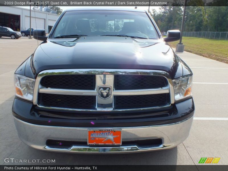 Brilliant Black Crystal Pearl / Dark Slate/Medium Graystone 2009 Dodge Ram 1500 ST Quad Cab