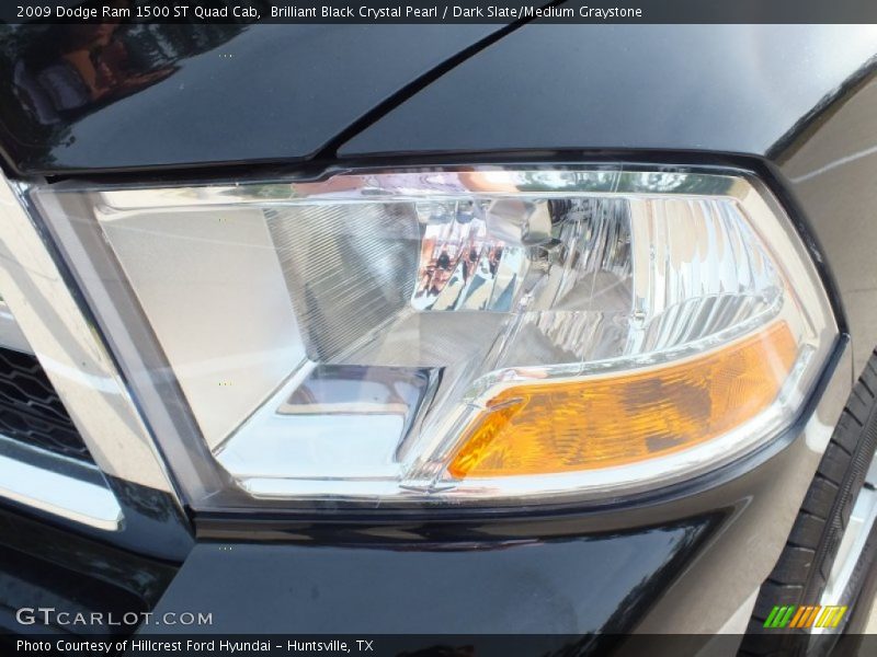 Brilliant Black Crystal Pearl / Dark Slate/Medium Graystone 2009 Dodge Ram 1500 ST Quad Cab