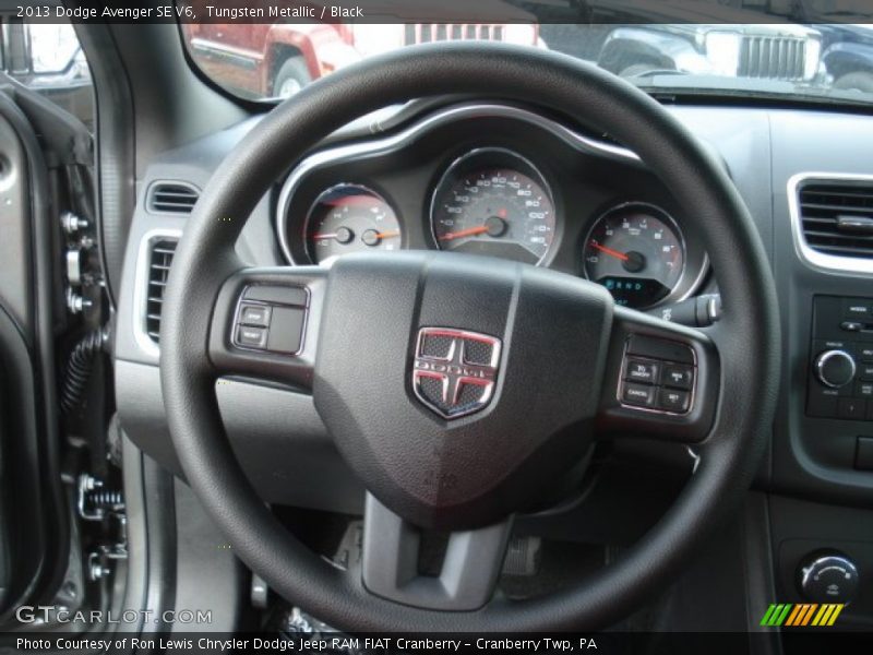 Tungsten Metallic / Black 2013 Dodge Avenger SE V6