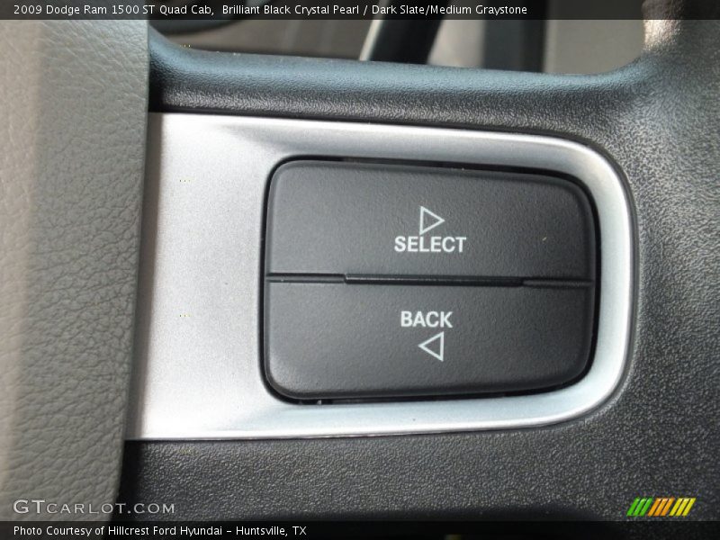 Brilliant Black Crystal Pearl / Dark Slate/Medium Graystone 2009 Dodge Ram 1500 ST Quad Cab