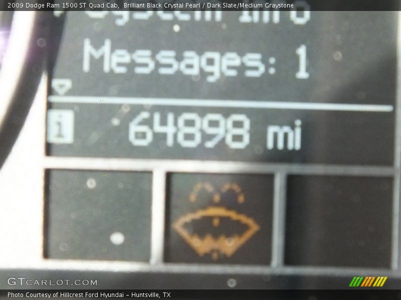 Brilliant Black Crystal Pearl / Dark Slate/Medium Graystone 2009 Dodge Ram 1500 ST Quad Cab