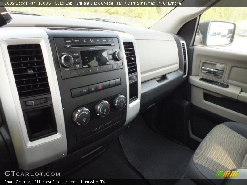 Brilliant Black Crystal Pearl / Dark Slate/Medium Graystone 2009 Dodge Ram 1500 ST Quad Cab