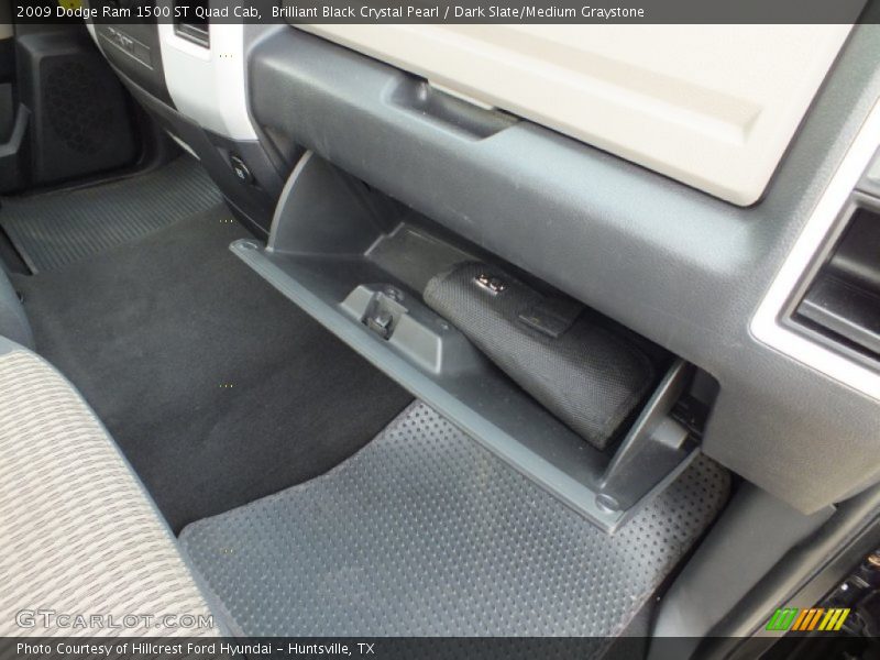Brilliant Black Crystal Pearl / Dark Slate/Medium Graystone 2009 Dodge Ram 1500 ST Quad Cab